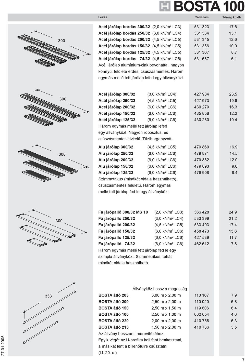 Három egymás mellé tett járólap lefed egy állványközt. 531 323 531 334 531 345 531 35 531 37 