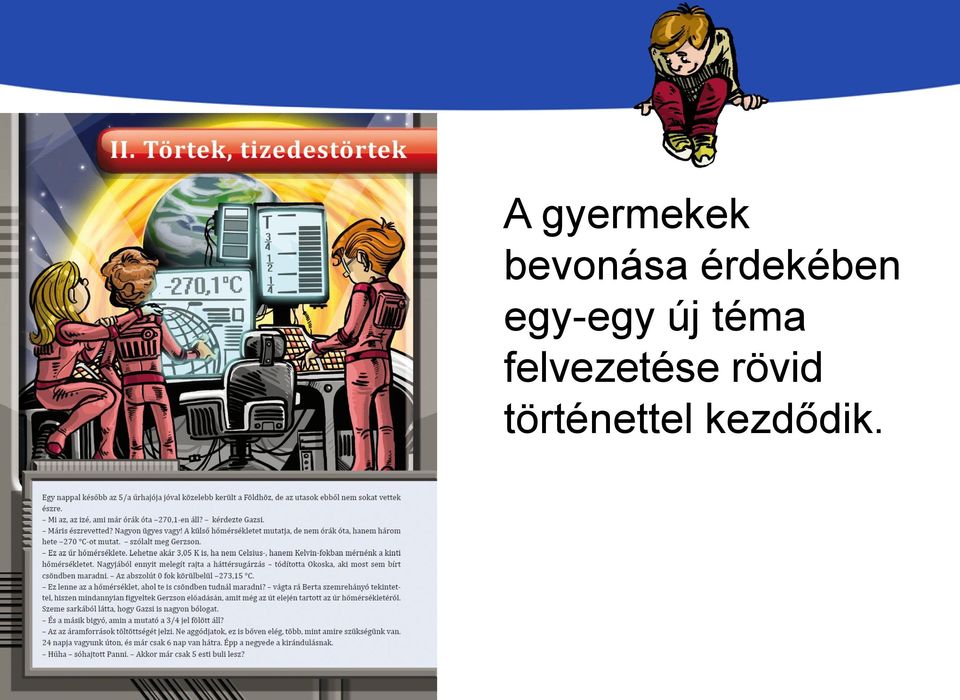 téma felvezetése