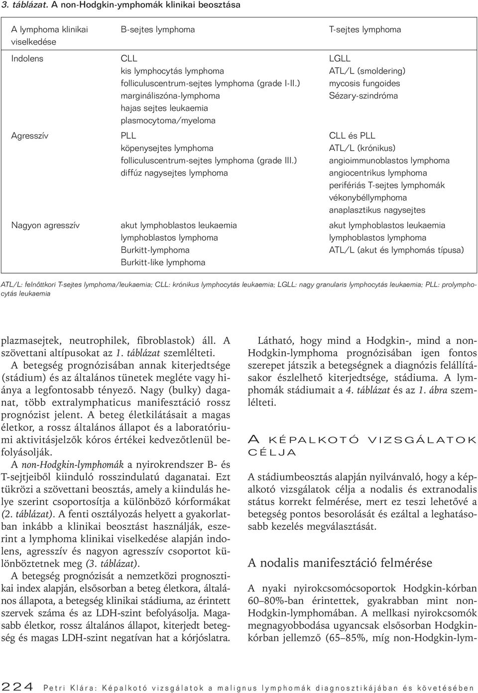 lymphoma (grade I-II.