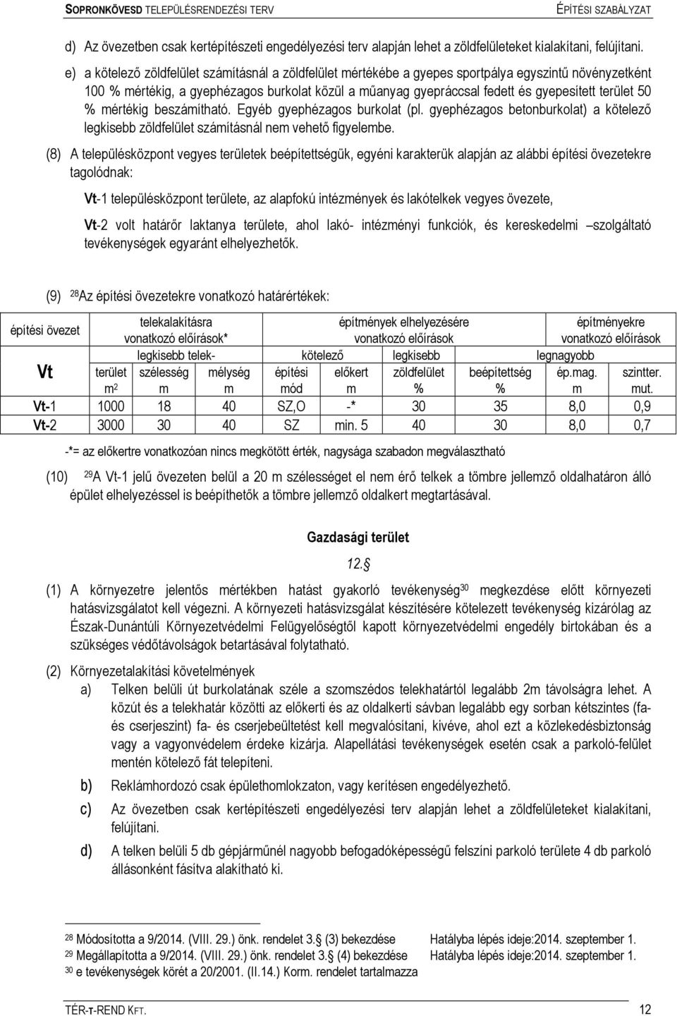 terület 50 % mértékig beszámítható. Egyéb gyephézagos burkolat (pl. gyephézagos betonburkolat) a kötelező legkisebb zöldfelület számításnál nem vehető figyelembe.