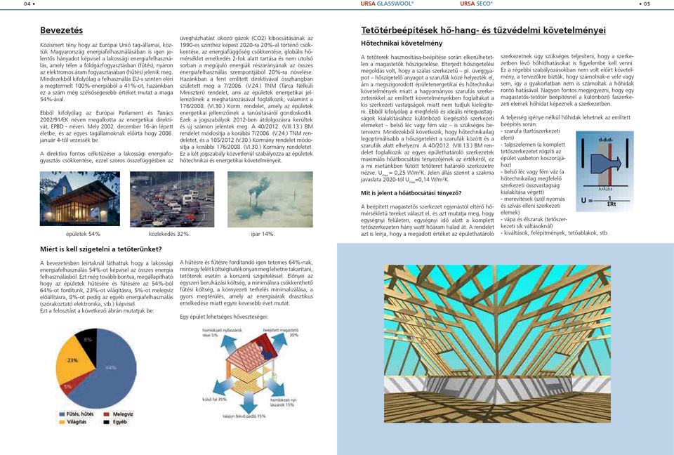 Mindezekből kifolyólag a felhasználás EU-s szinten eléri a megtermelt 100%-energiából a 41%-ot, hazánkban ez a szám még szélsõségesebb értéket mutat a maga 54%-ával.