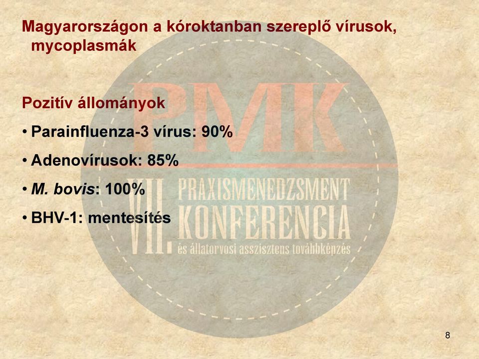 Parainfluenza-3 vírus: 90%
