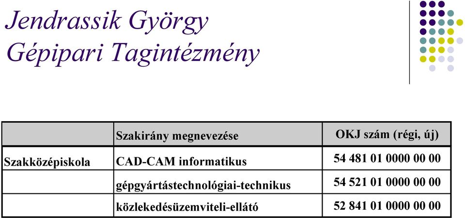 informatikus 54 481 01 0000 00 00