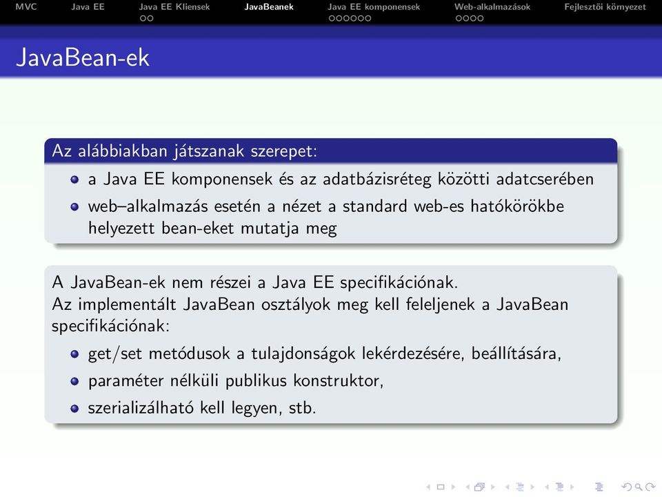 Java EE specifikációnak.