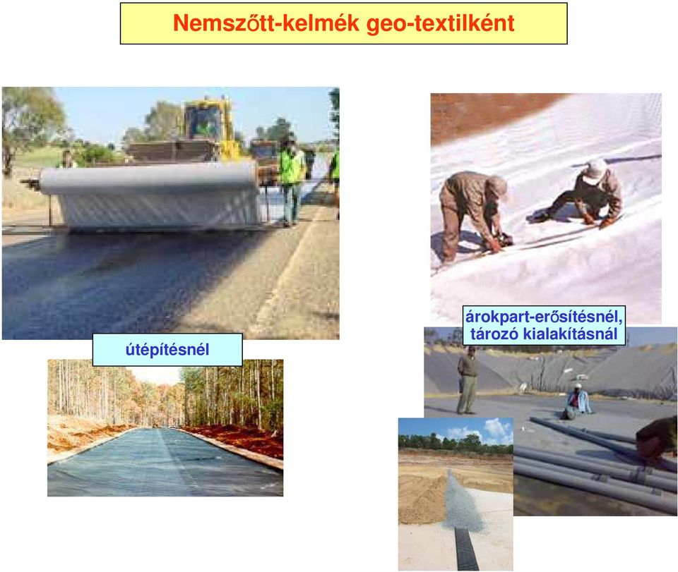 útépítésnél