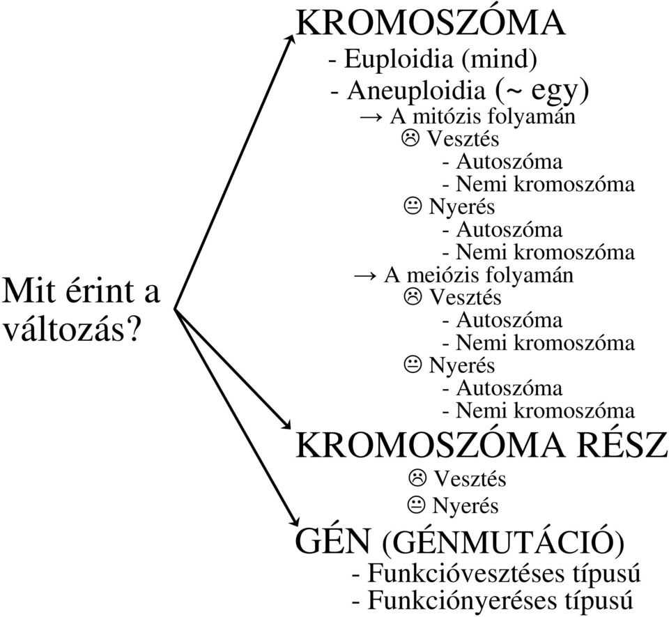 Autoszóma - Nemi kromoszóma Nyerés - Autoszóma - Nemi kromoszóma A meiózis folyamán