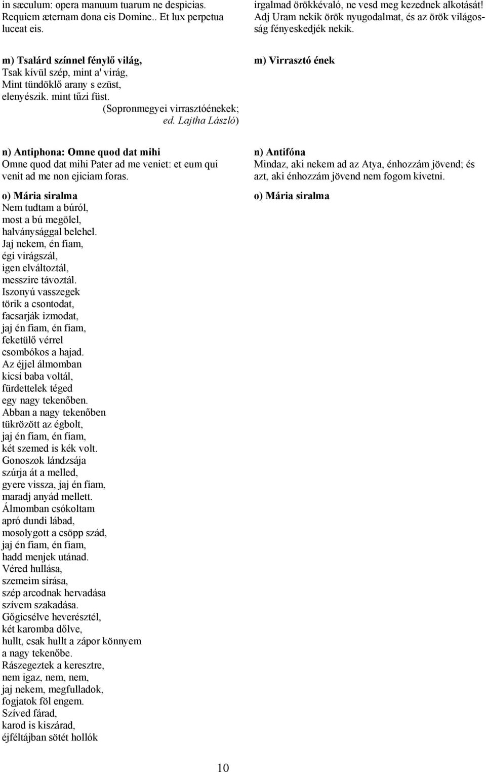 mint tűzi füst. (Sopronmegyei virrasztóénekek; ed.