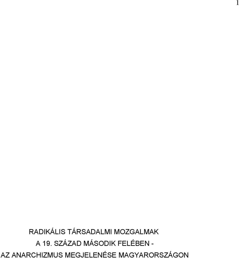 SZÁZAD MÁSODIK FELÉBEN -