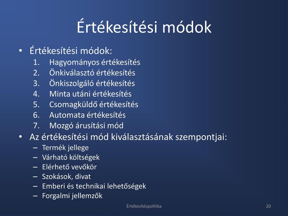 Automata értékesítés 7.