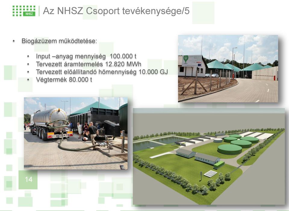 000 t Tervezett áramtermelés 12.