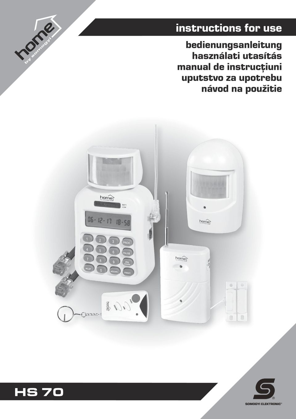 instructions for use bedienungsanleitung használati utasítás manual de  instrucţiuni uputstvo za upotrebu návod na použitie HS 70 - PDF Free  Download