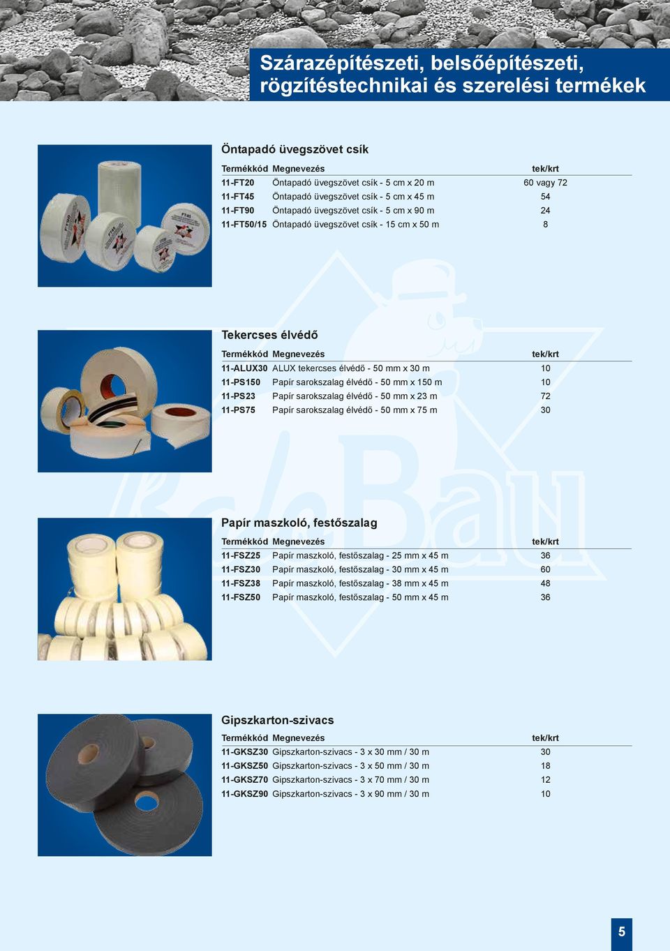 11-PS150 Papír sarokszalag élvédő - 50 mm x 150 m 10 11-PS23 Papír sarokszalag élvédő - 50 mm x 23 m 72 11-PS75 Papír sarokszalag élvédő - 50 mm x 75 m 30 Papír maszkoló, festőszalag tek/krt 11-FSZ25