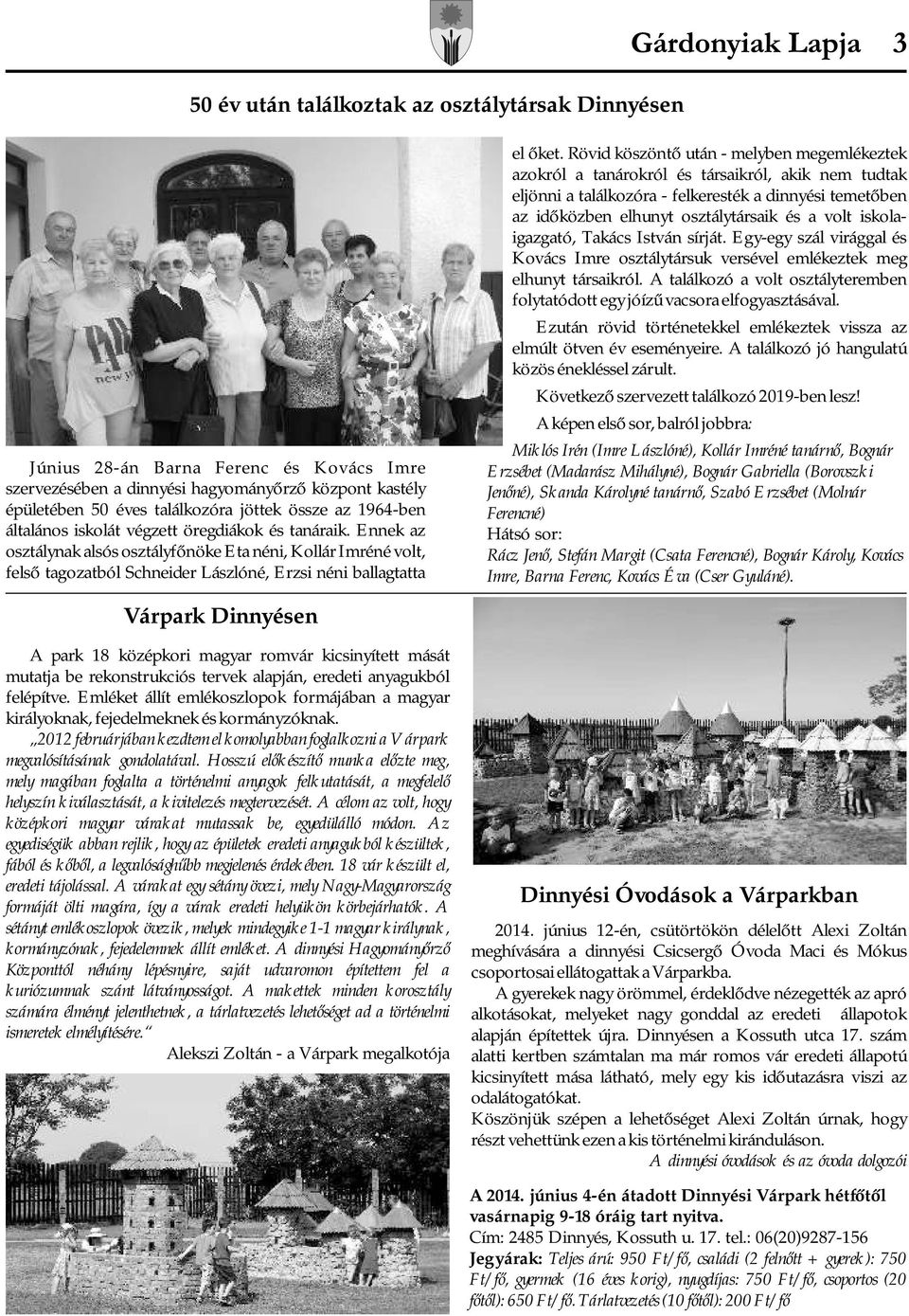 Gárdony Város Önkormányzatának Lapja ISSN III. évfolyam 7. szám július -  PDF Free Download