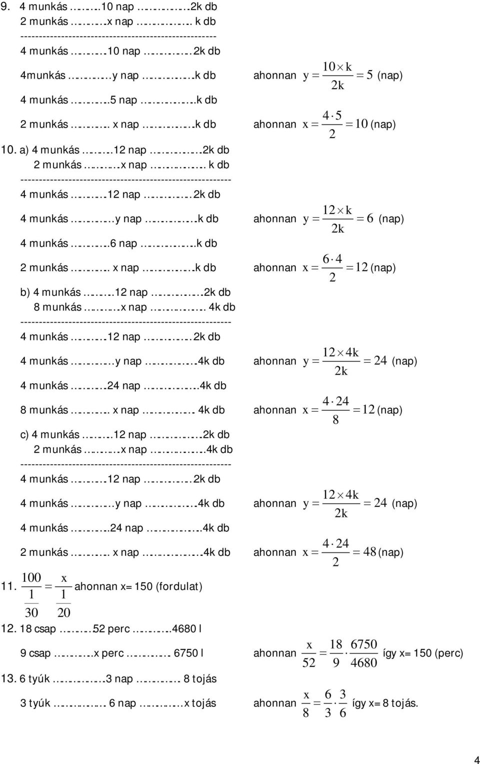 Arányossággal kapcsolatos feladatok - PDF Free Download