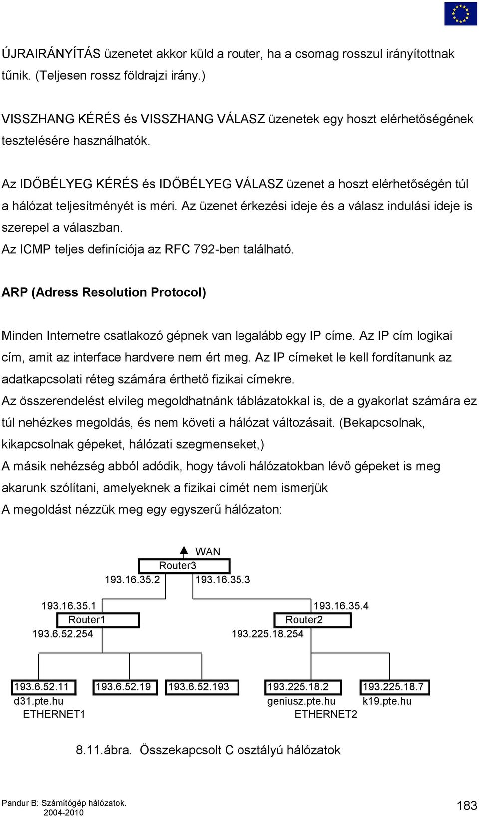 Az IDŐBÉLYEG KÉRÉS és IDŐBÉLYEG VÁLASZ üzenet a hoszt elérhetőségén túl a hálózat teljesítményét is méri. Az üzenet érkezési ideje és a válasz indulási ideje is szerepel a válaszban.