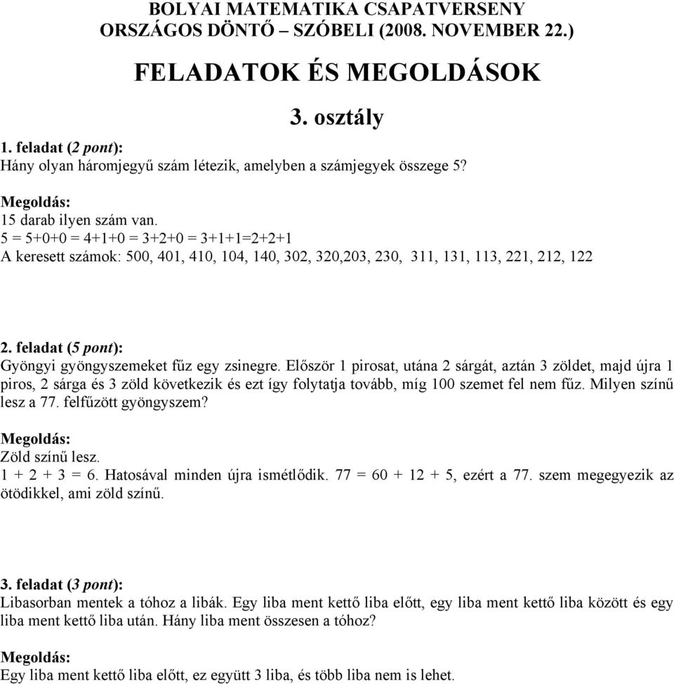 FELADATOK ÉS MEGOLDÁSOK - PDF Free Download