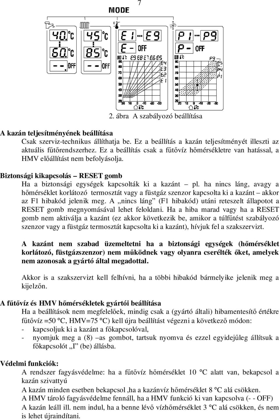 Fondital kazán hibakód