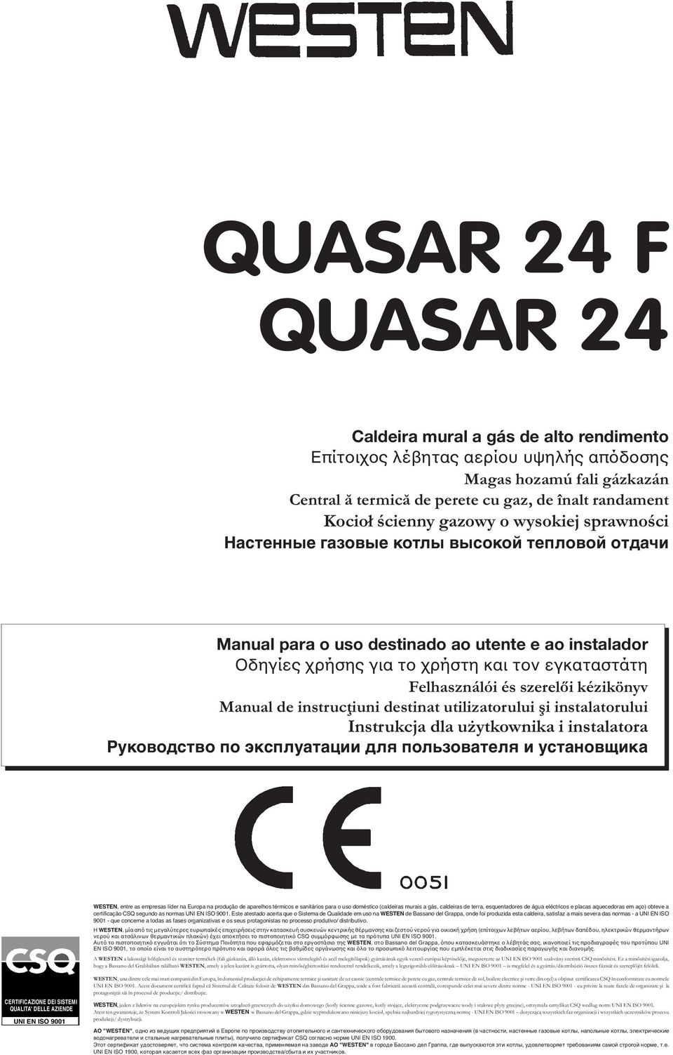 QUASAR 24 F QUASAR 24 - PDF Ingyenes letöltés