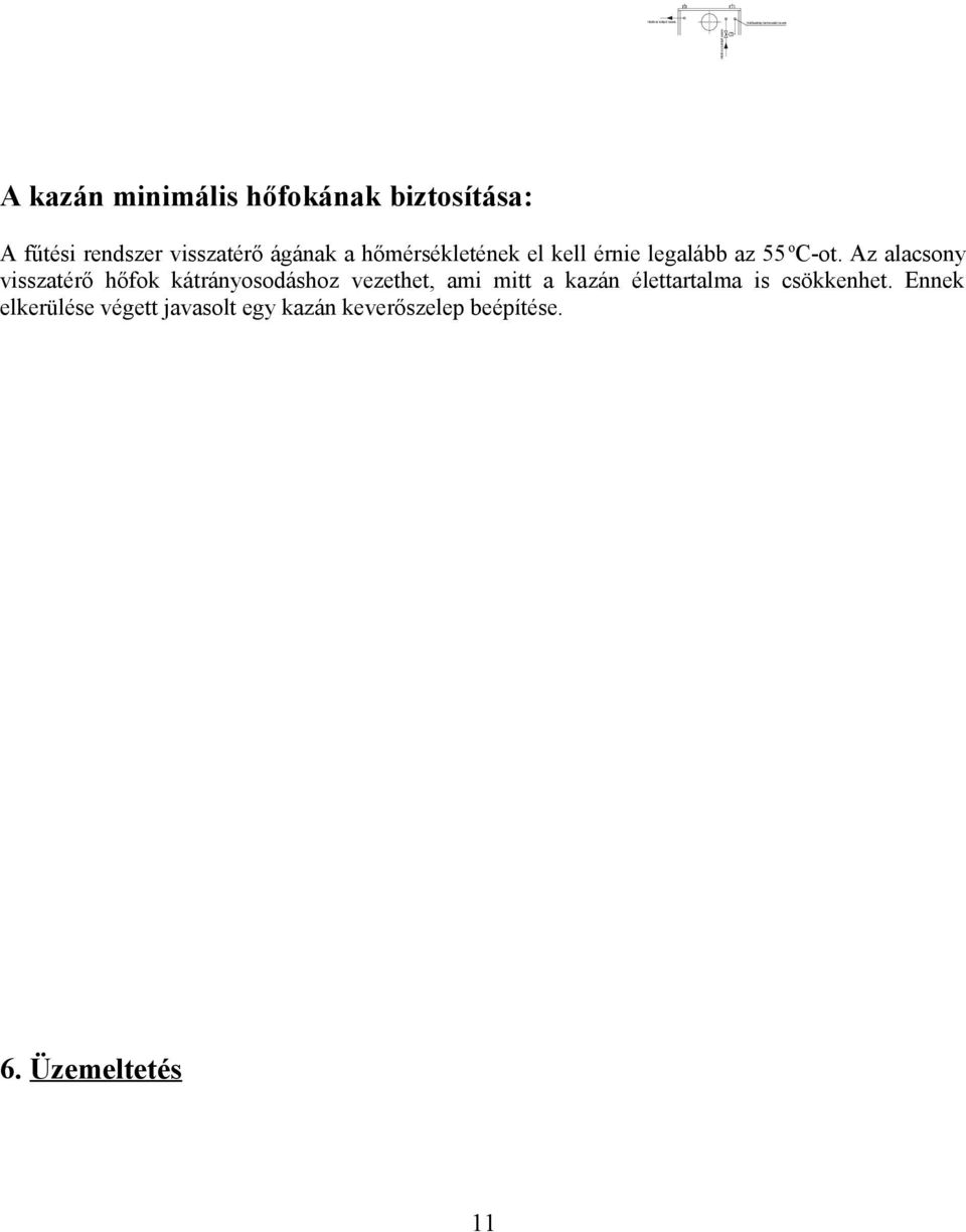 legalább az 55 o C-ot.