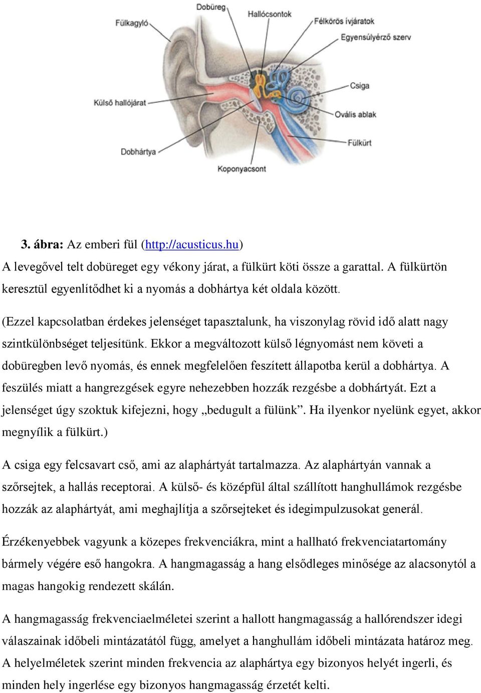 Ekkor a megváltozott külső légnyomást nem követi a dobüregben levő nyomás, és ennek megfelelően feszített állapotba kerül a dobhártya.