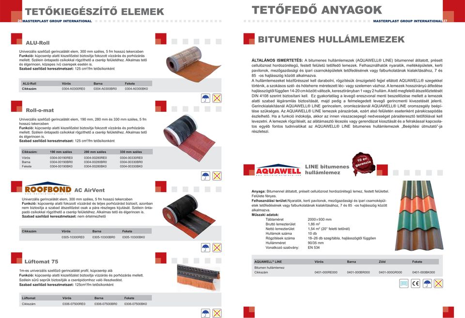 Alkalmas tető és élgerincen, közepes ívű cserepek esetén is.