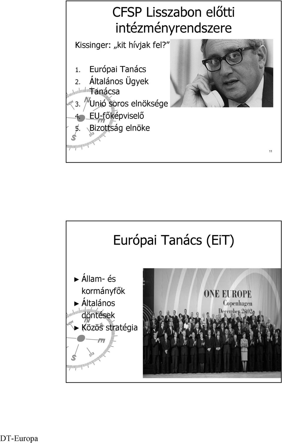 Unió soros elnöksége 4. EU-főképviselő 5.