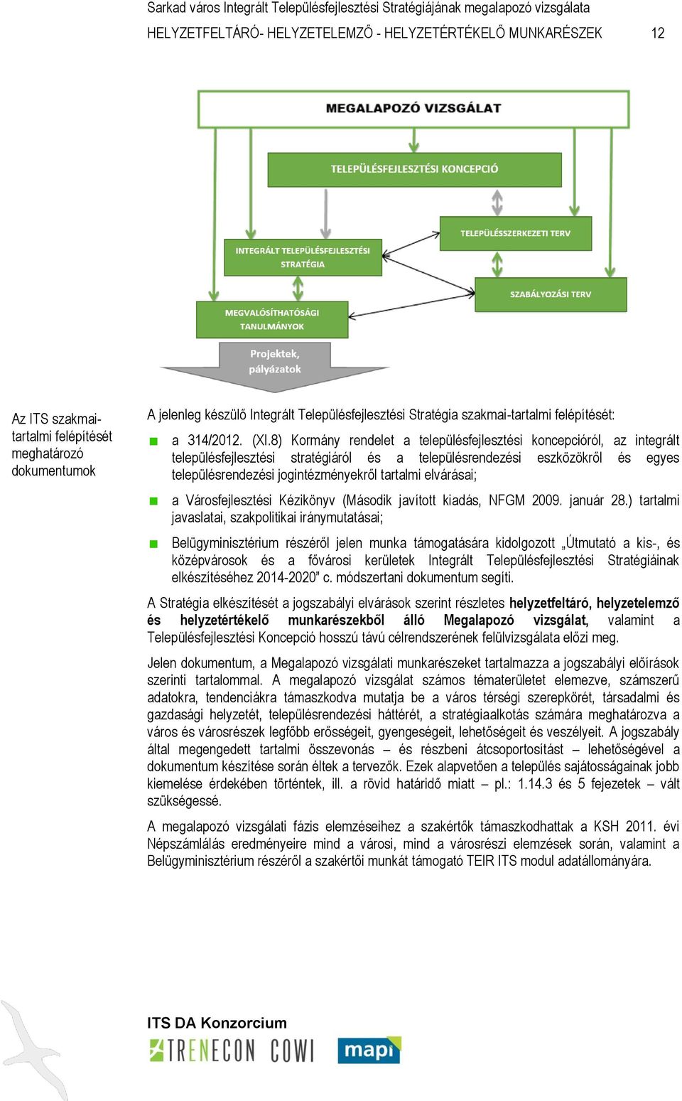 8) Kormány rendelet a településfejlesztési koncepcióról, az integrált településfejlesztési stratégiáról és a településrendezési eszközökről és egyes településrendezési jogintézményekről tartalmi
