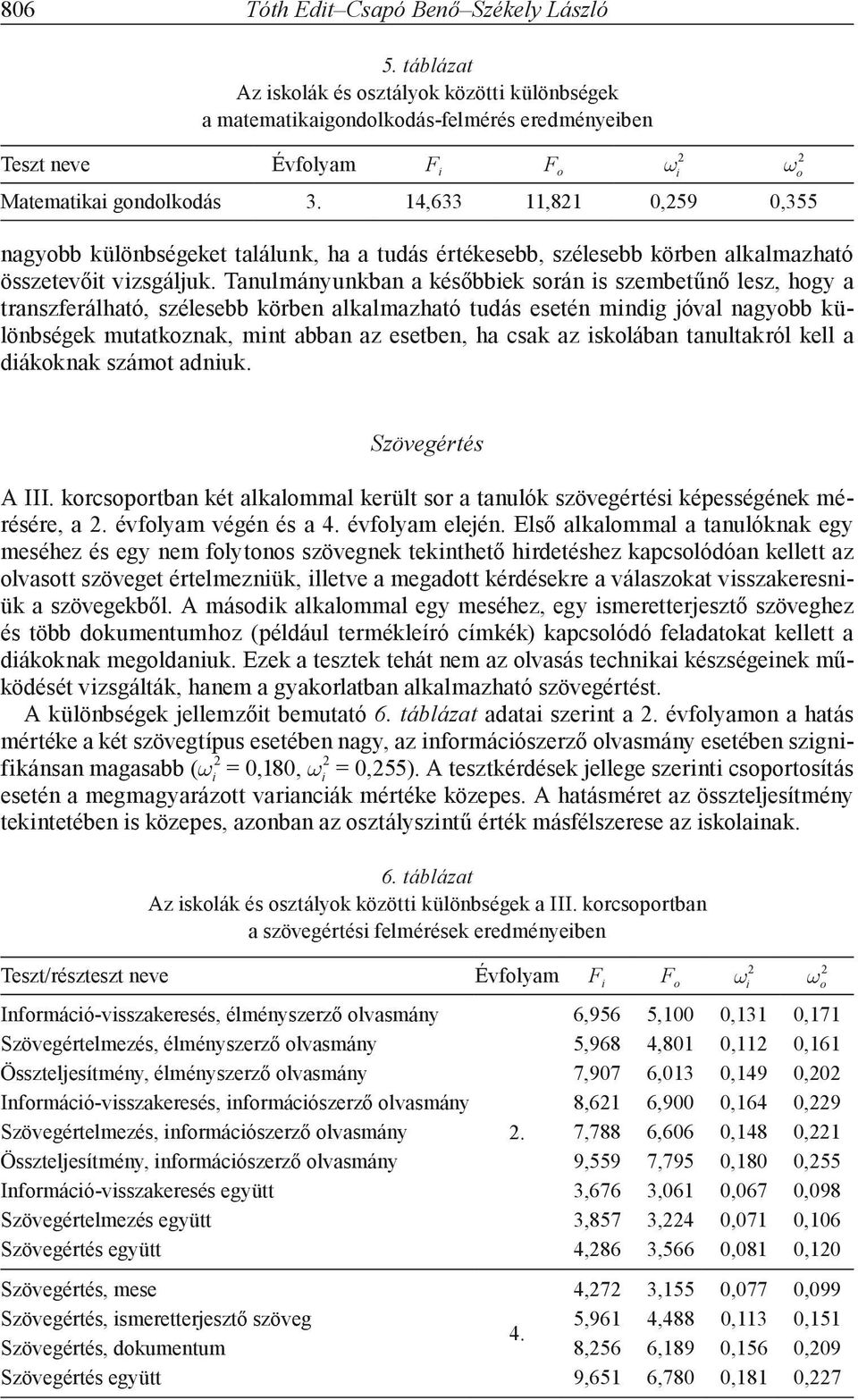 14,633 11,81 0,59 0,355 nagyobb különbségeket találunk, ha a tudás értékesebb, szélesebb körben alkalmazható összetevőit vizsgáljuk.