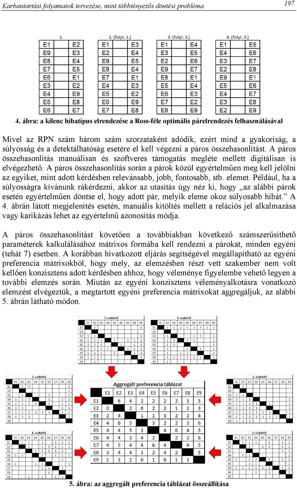 esetére el kell végezni a páros összehasonlítást. A páros összehasonlítás manuálisan és szoftveres támogatás megléte mellett digitálisan is elvégezhető.