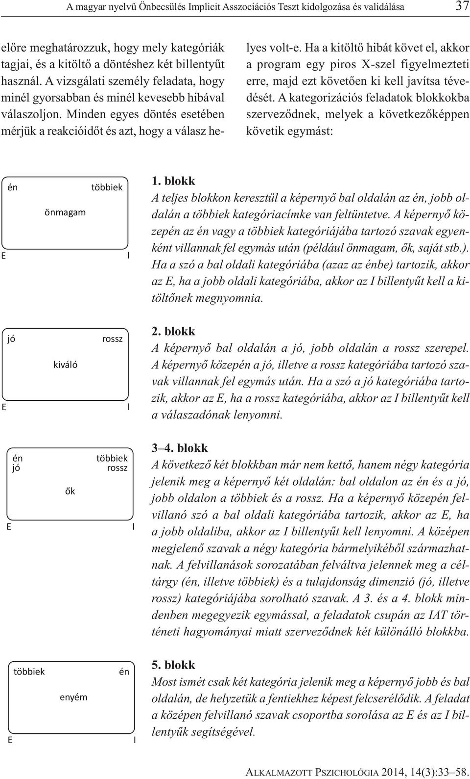 Ha a kitöltő hibát követ el, akkor a program egy piros X-szel figyelmezteti erre, majd ezt követően ki kell javítsa tévedését.