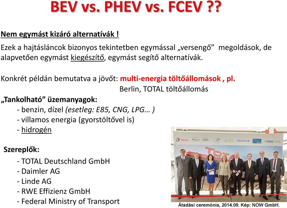 Konkrét példán bemutatva a jövőt: multi-energia töltőállomások, pl.