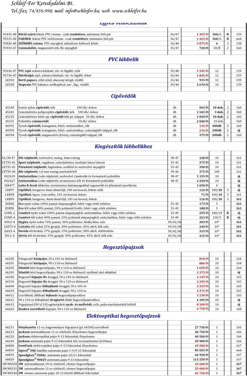 95636-47 PVC cipő zoknira húzható, víz- és lúgálló, zöld 35/48 1545 Ft 12 159 95736-47 Nitriltalpú cipő, zoknira húzható, víz- és lúgálló, fehér 36/46 1845 Ft 12 159 LEU10 Kerti papucs, zöld színű,