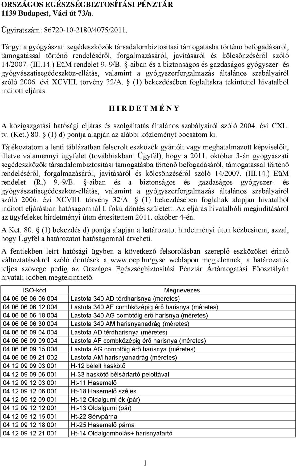-9/B. -aiban és a biztonságos és gazdaságos gyógyszer- és gyógyászatisegédeszköz-ellátás, valamint a gyógyszerforgalmazás általános szabályairól szóló 2006. évi XCVIII. törvény 32/A.
