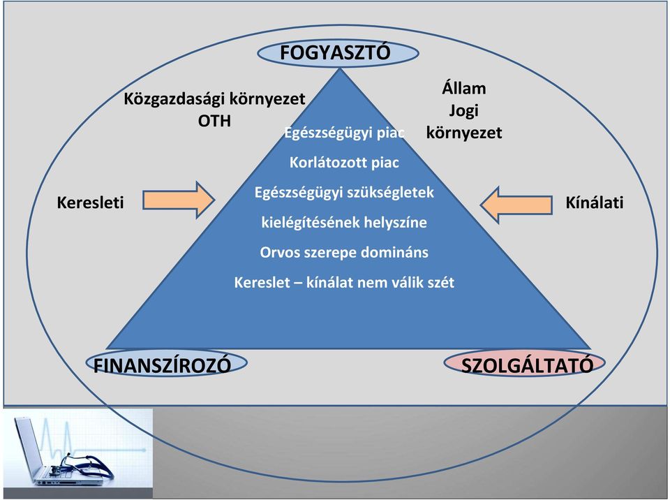kielégítésének helyszíne Orvos szerepe domináns Kereslet