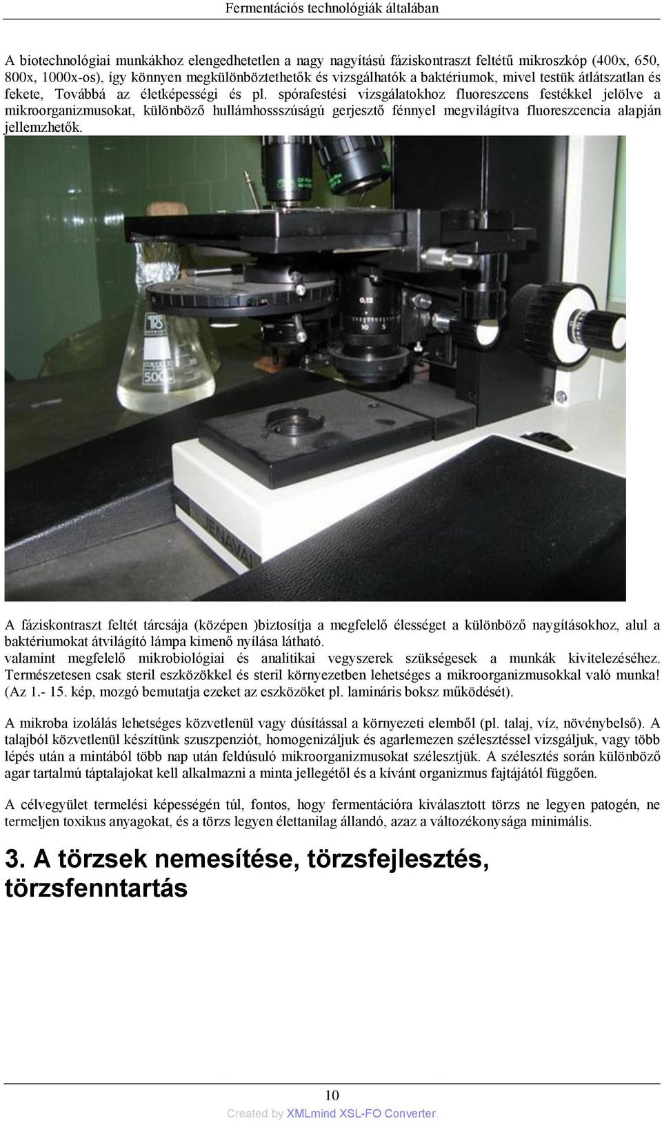 spórafestési vizsgálatokhoz fluoreszcens festékkel jelölve a mikroorganizmusokat, különböző hullámhossszúságú gerjesztő fénnyel megvilágítva fluoreszcencia alapján jellemzhetők.