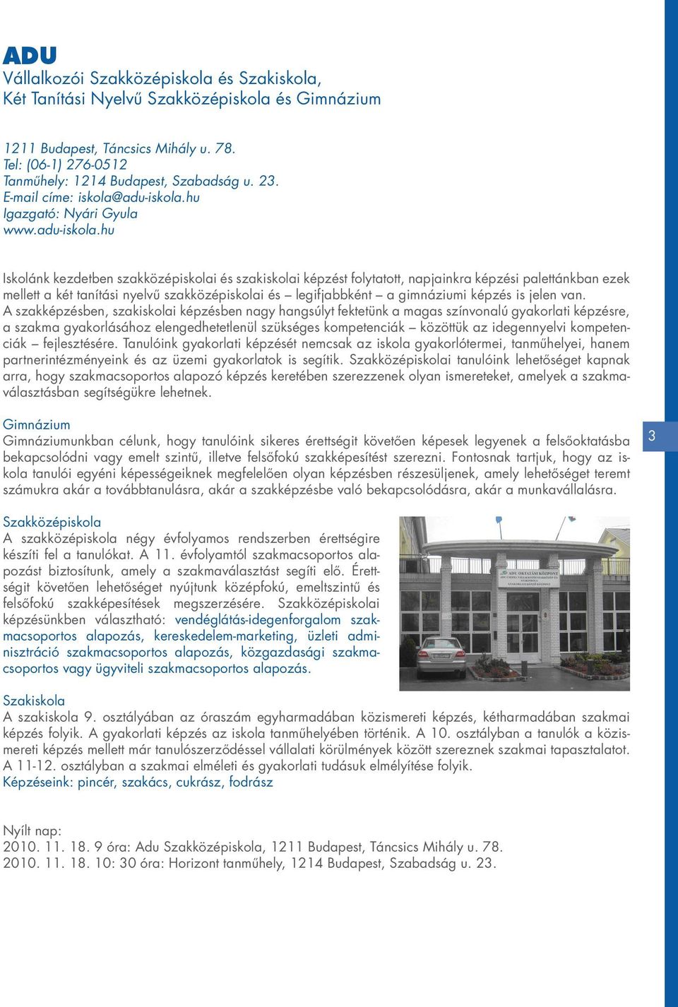 Aktivitás TISZK - Információs füzet - PDF Ingyenes letöltés