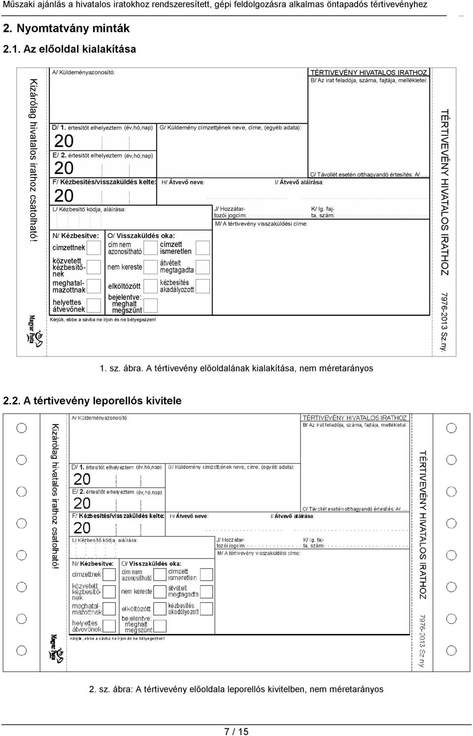 méretarányos 2.2. A tértivevény leporellós kivitele 2. sz.