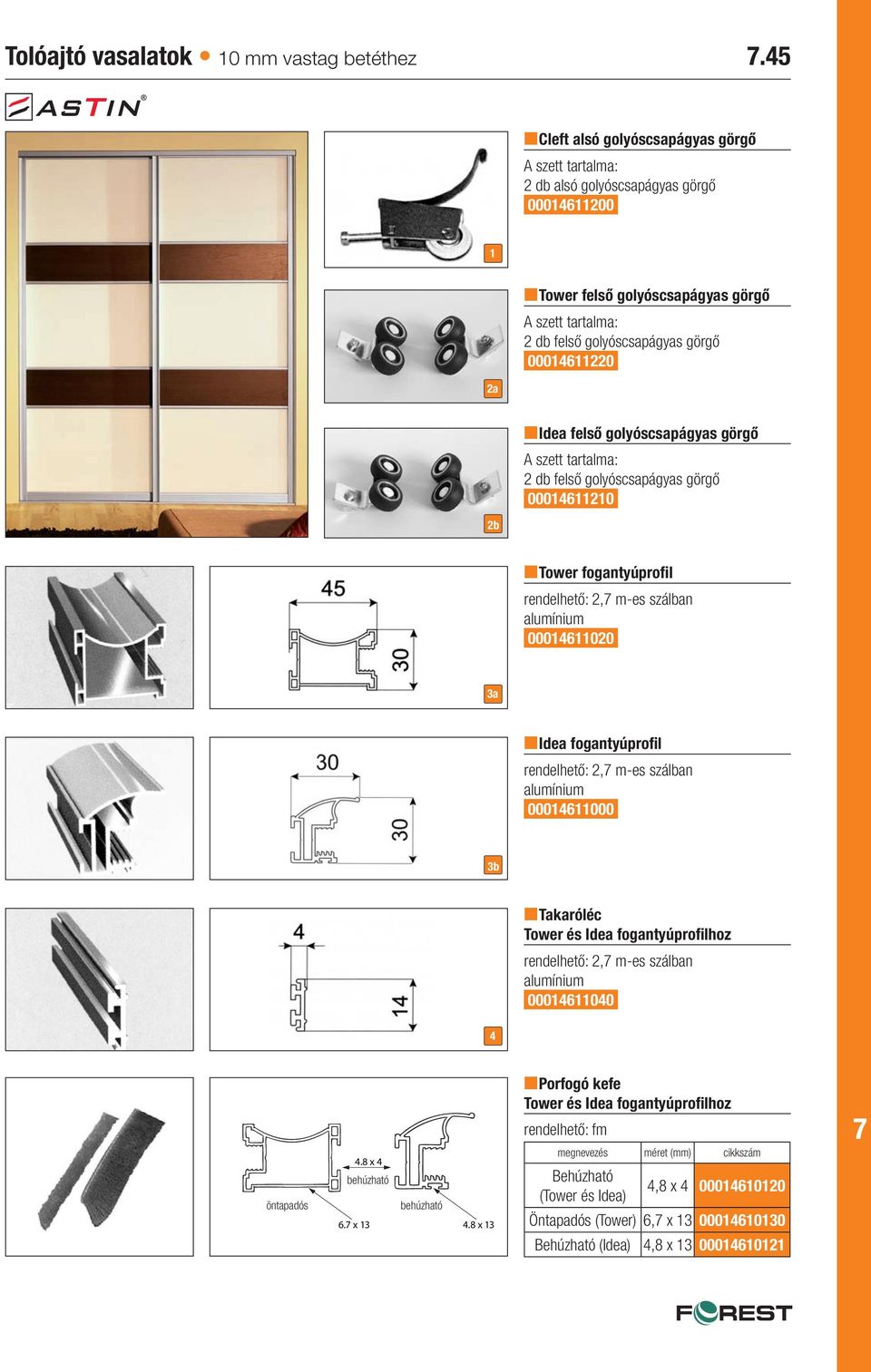 golyóscsapágyas görgő 2 db felső golyóscsapágyas görgő 00014611210 ntower fogantyúprofil rendelhető: 2, m-es szálban 00014611020 3a nidea fogantyúprofil rendelhető: 2, m-es szálban 00014611000