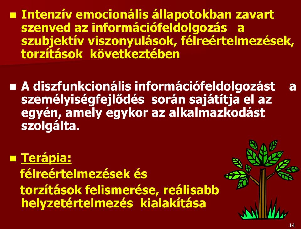 információfeldolgozást személyiségfejlődés során sajátítja el az egyén, amely egykor az