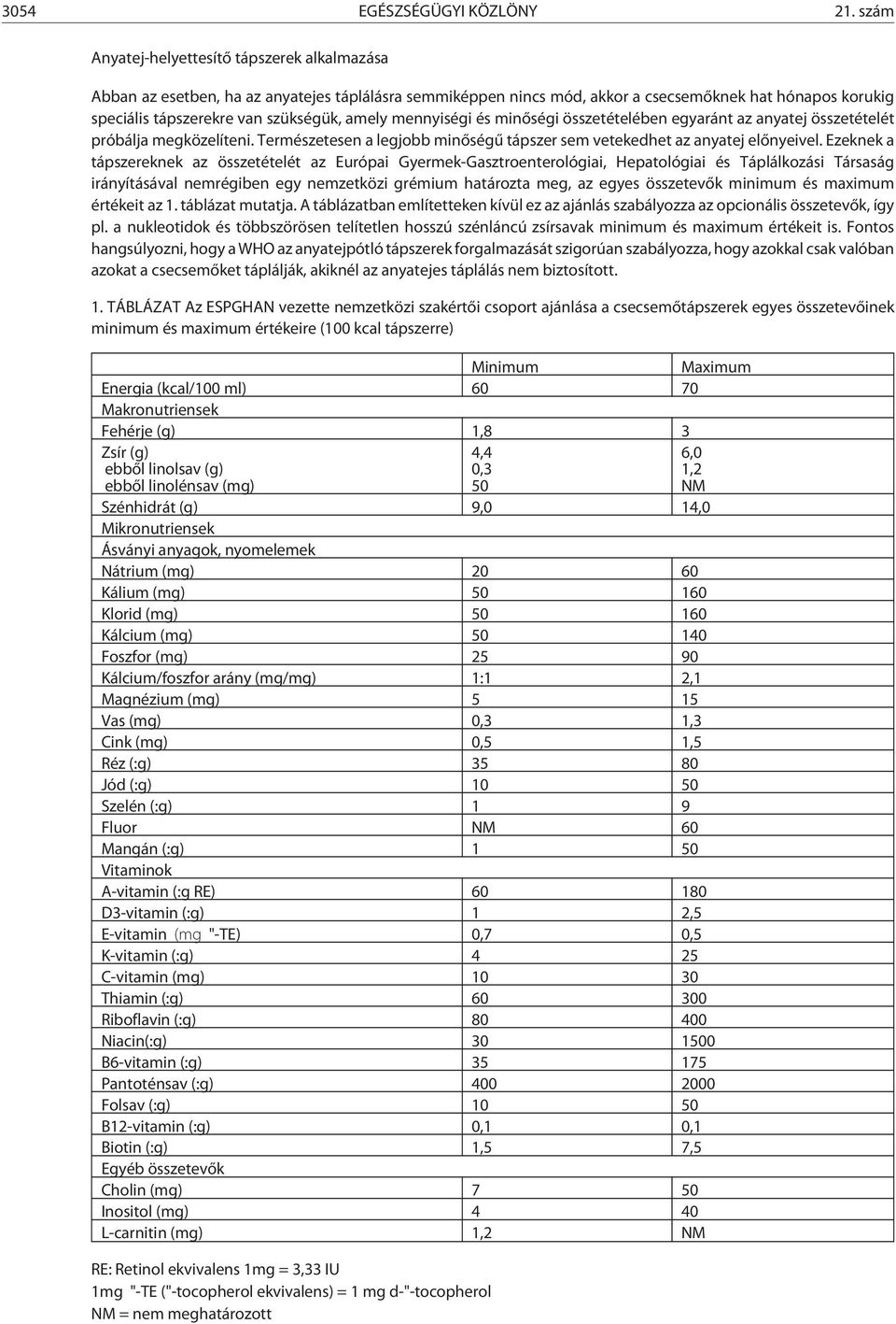 mennyiségi és minõségi összetételében egyaránt az anyatej összetételét próbálja megközelíteni. Természetesen a legjobb minõségû tápszer sem vetekedhet az anyatej elõnyeivel.