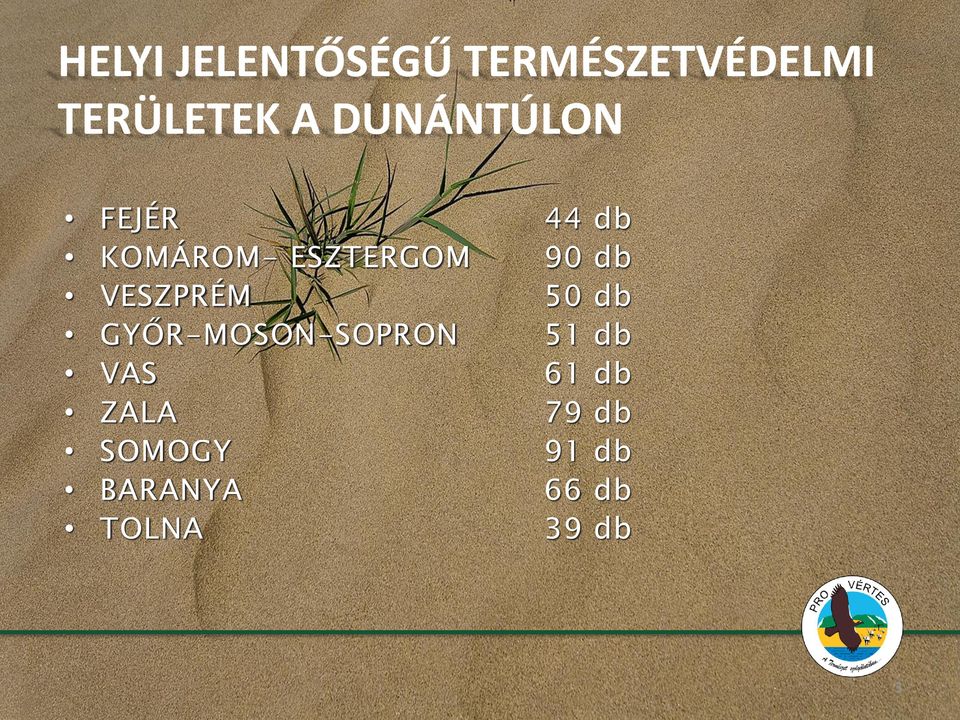 VESZPRÉM 50 db GYŐR-MOSON-SOPRON 51 db VAS 61 db