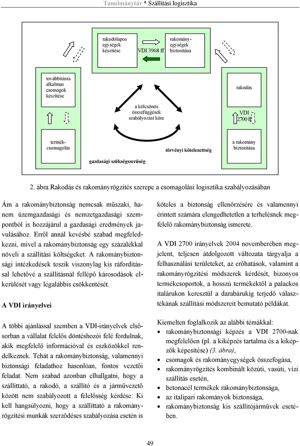 rakománybiztonság kis szállítójárművek esetében.