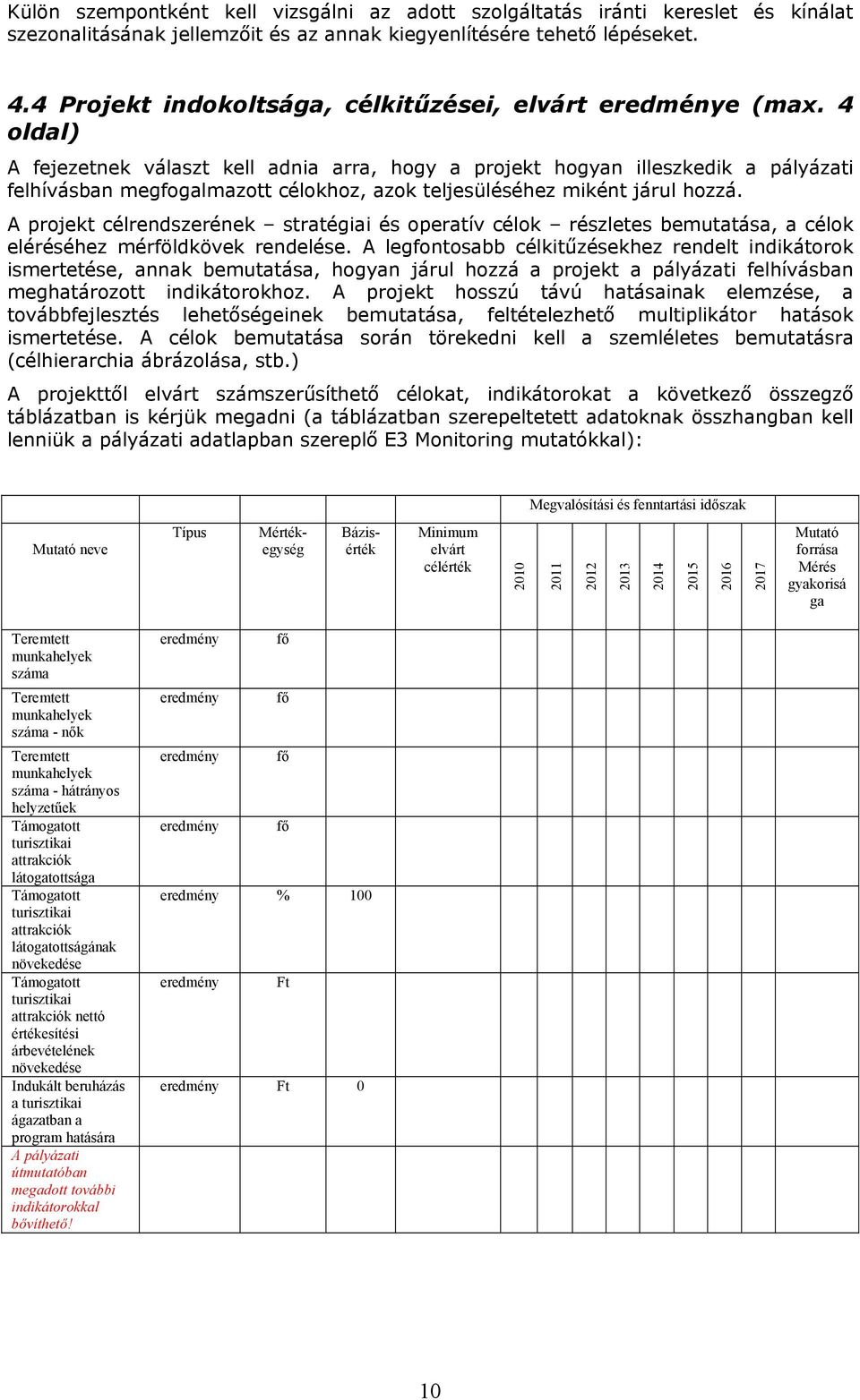 4 oldal) A fejezetnek választ kell adnia arra, hogy a projekt hogyan illeszkedik a pályázati felhívásban megfogalmazott célokhoz, azok teljesüléséhez miként járul hozzá.