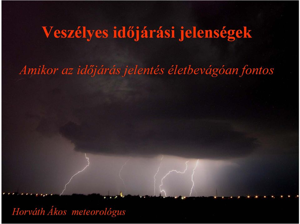 időjárás jelentés