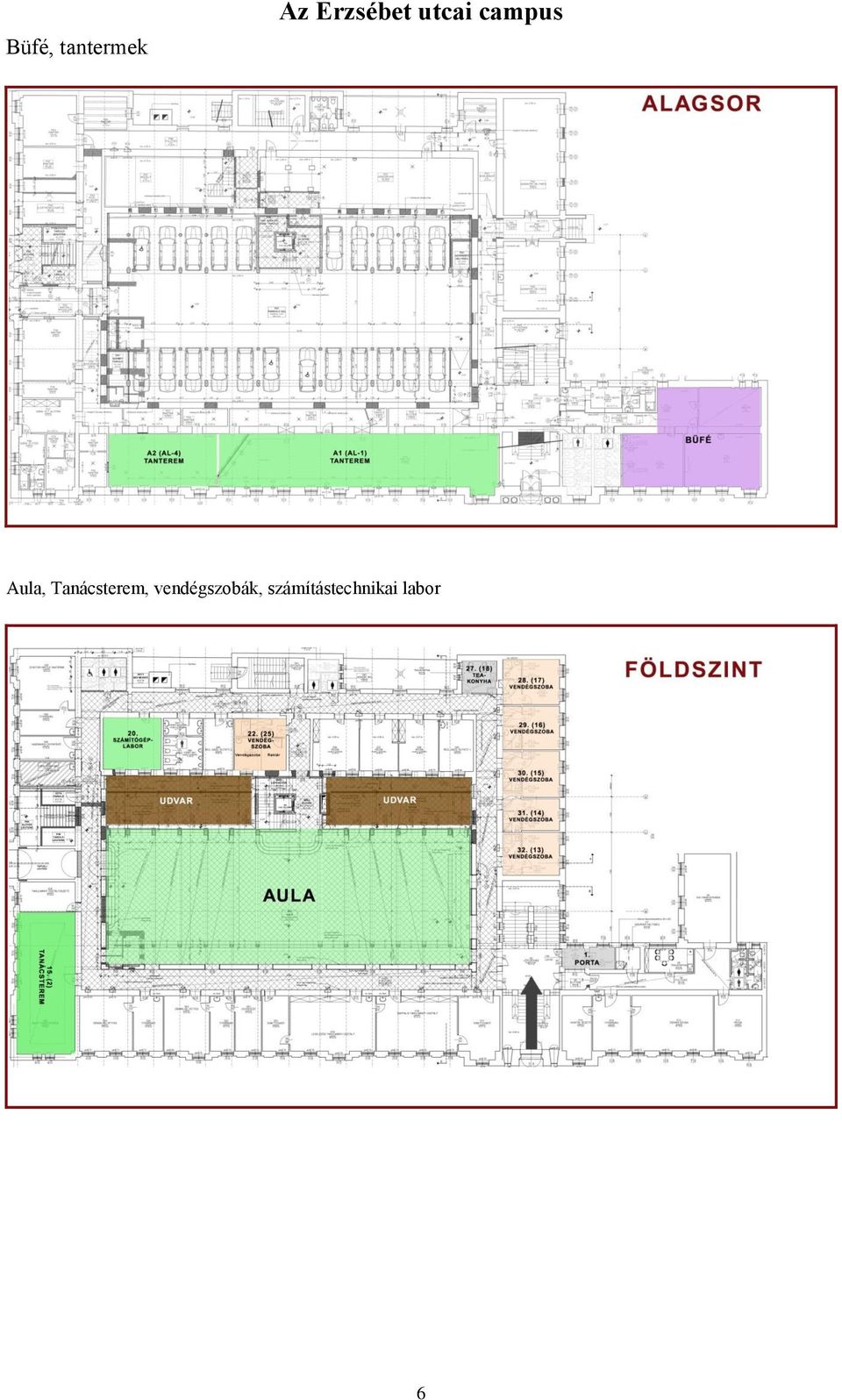 Aula, Tanácsterem,