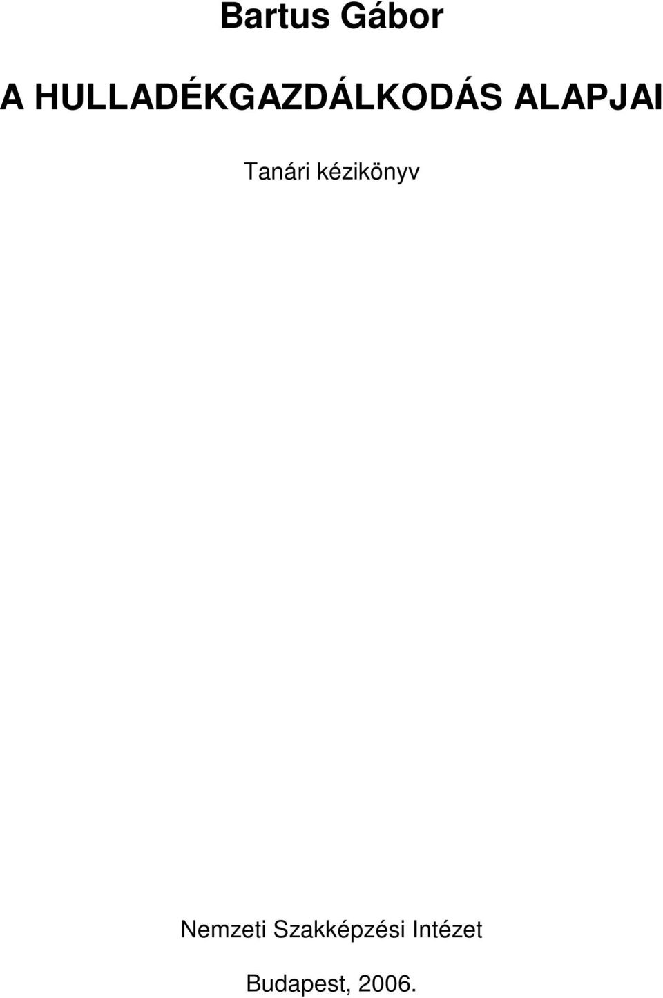 ALAPJAI Tanári kézikönyv