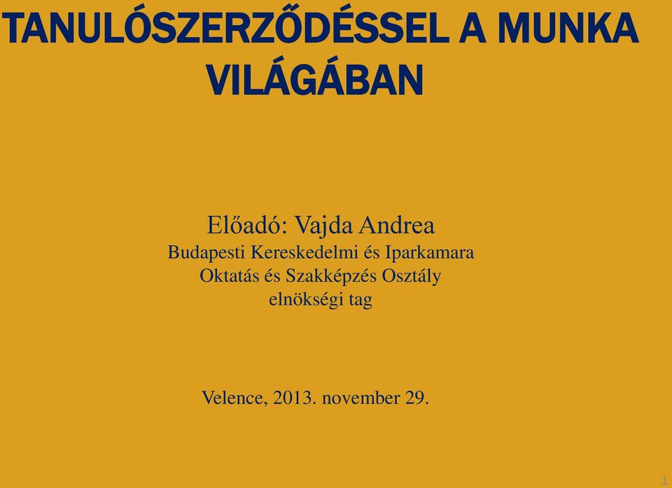 Kereskedelmi és Iparkamara Oktatás és