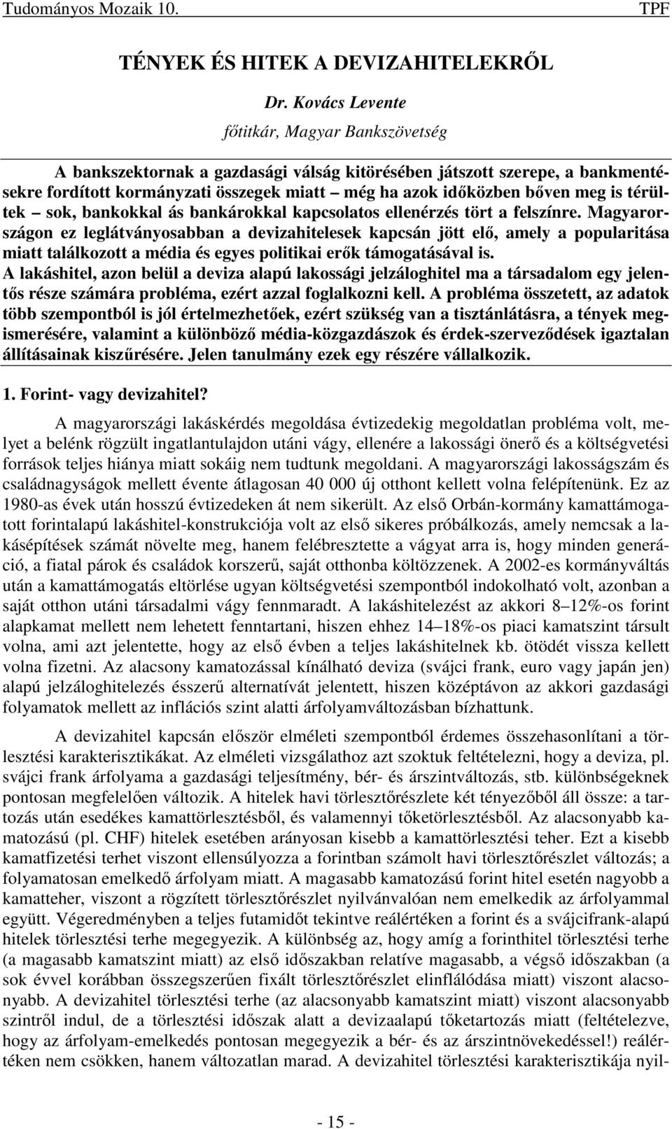 TUDOMÁNYOS MOZAIK 10. kötet - PDF Free Download