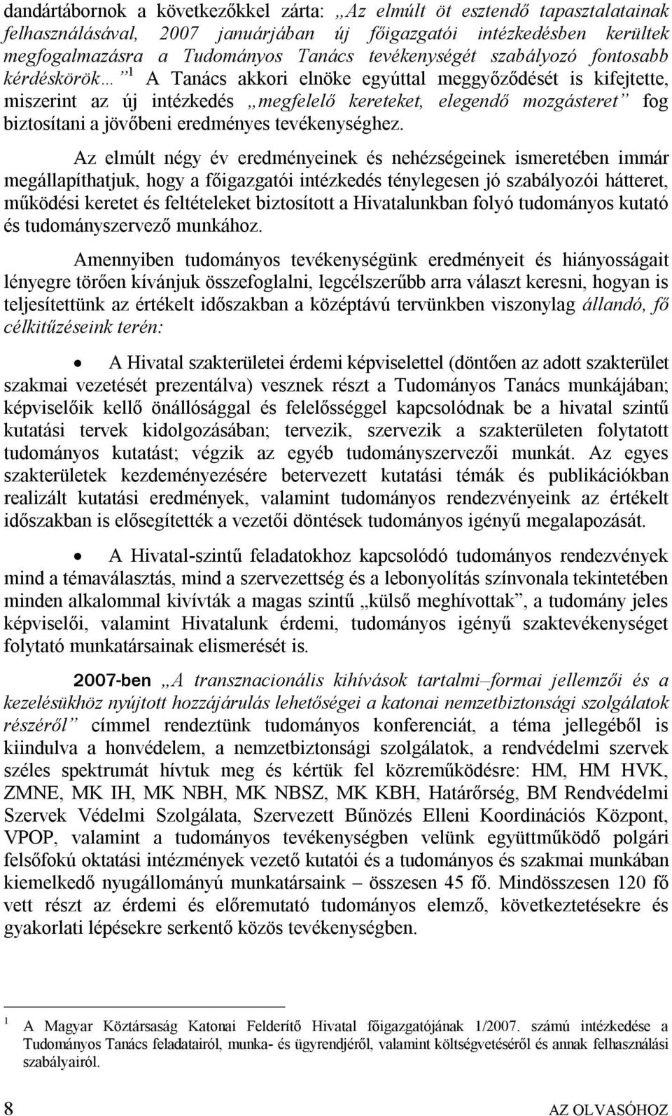eredményes tevékenységhez.