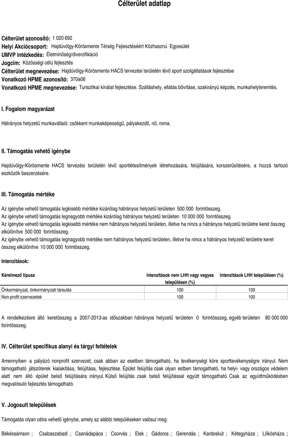 kínálat fejlesztése. Szálláshely, ellátás bővításe, szakirányú képzés, munkahelyteremtés. I. Fogalom magyarázat Hátrányos helyzetű munkavállaló: csökkent munkaképességű, pályakezdő, nő, roma. II.